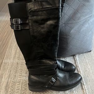 Size 8W Torrid Wide Calf Black Riding Boots